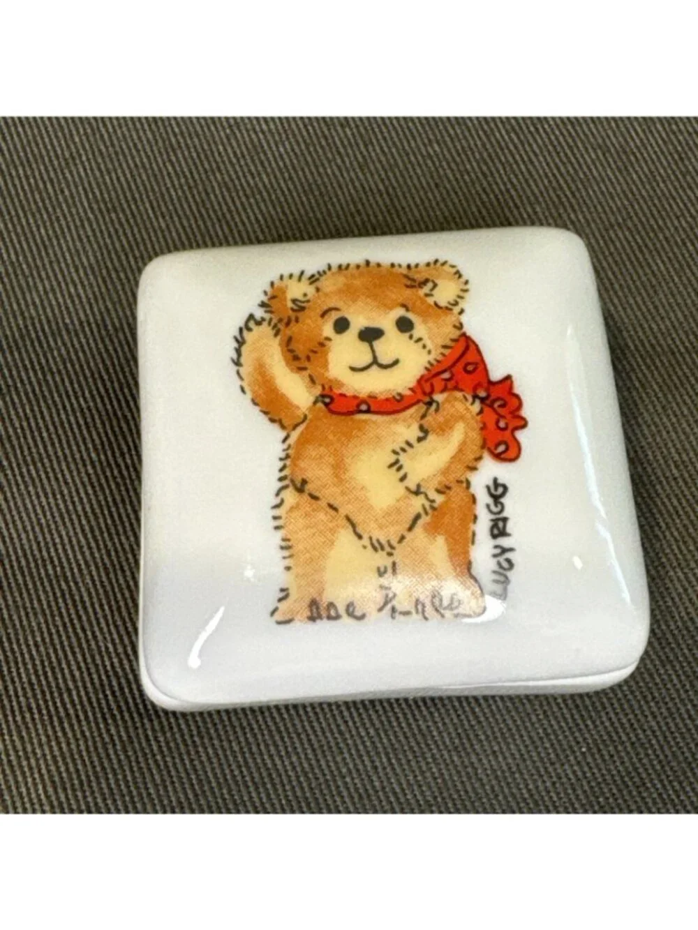Lucy & Me Bear Ring / Trinket Box 1.5